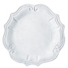 Vietri Incanto White Baroque Dinner Plate