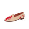By Paige Needlepoint Shoes Red Lobster Needlepoint Women's Loafer