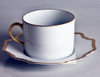 Anna Weatherley Antique White With Gold Tea Saucer