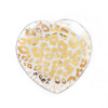 Annieglass Cheetah 7" Gold Heart Plate