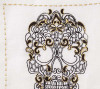 Catrina Cocktail Napkins in White & Multi, Set of 6 in a Gift Box by Kim Seybert