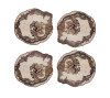 Petrified Wood Drink Coasters in Multi, Set of 4 by Kim Seybert