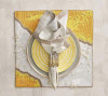 Sunrise Placemat in Yellow & White, Set of 2 by Kim Seybert