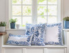 Iberian Journey Indigo Border 22" Pillow by Juliska