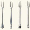 Match Pewter Assorted Olive Cocktail Forks, set of 4