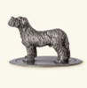 Match Pewter Glass Cookie Jar w/Dog Finial