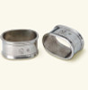 Match Pewter Oval Napkin Ring, Pair