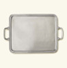 Match Pewter TR0016 Rectangle Tray with Handles