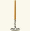 Match Pewter Round Based Candlestick