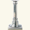 Match Pewter Square Based Candlestick