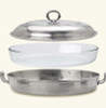 Match Pewter Toscana Pyrex Casserole Dish with Lid, Large