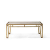 Bunny Williams Home - Modern Marble Coffee Table Gold