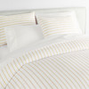 Peacock Alley Ribbon Stripe Percale Duvet Cover