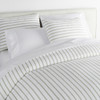 Peacock Alley Ribbon Stripe Percale Duvet Cover