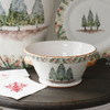 Arte Italica Natale Small Handled Bowl