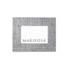 Mariposa Pale Gray Faux Grasscloth 4X6 Frame