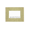 Mariposa Chartreuse Faux Grasscloth 4X6 Frame