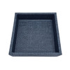 Mariposa Indigo Faux Grasscloth Napkin Box/Small Tray