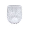 Mariposa Clear Pineapple Texture Lowball Glass