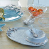 Mariposa Oyster Dish With Coral Spoon Set