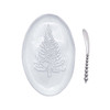 Mariposa Ceramic Tree Oval Plate & Beaded Spreader