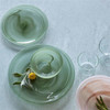 Mariposa Appliqué Green Seagrass Highball Glass
