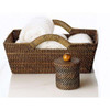 Calaisio Woven Small Storage Basket with Handles - 12"L x 8"W x 4.75"H