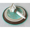 Calaisio Napkin Ring with Aqua Beads - Set of 4