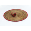 Calaisio Round Placemat with Beads Red - Set of 4