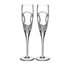 Waterford Wedding Vows Flute Set of 2 & Ring Holder