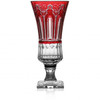 Varga Crystal Athens Raspberry Footed Vase - 15"