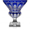 Varga Crystal Athens Cobalt Footed Bowl - 12"