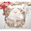 Kim Seybert Diamant Butterflies Placemat in White & Blush - Set of 2 in a Gift Box