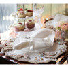 Kim Seybert Diamant Butterflies Placemat in White & Blush - Set of 2 in a Gift Box