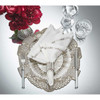Kim Seybert Etoile Napkin Ring in Silver & Crystal - Set of 4 in a Gift Box