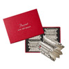 Kim Seybert Etoile Napkin Ring in Silver & Crystal - Set of 4 in a Gift Box