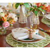 Kim Seybert Fern Placemat in Ivory & Green - Set of 4