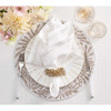 Kim Seybert Fireworks Placemat in White, Gold & Silver - Set of 2