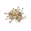 Kim Seybert Flora Napkin Ring in Blush & Gold - Set of 4