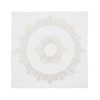 Kim Seybert Massena Napkin in White, Gold & Silver - Set of 4 in a Gift Box