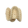 Kim Seybert Ruffle Napkin Ring in Natural - Set of 4