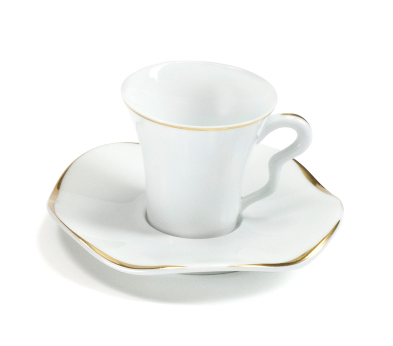 COLETTE GOLD DEMITASSE CUP & SAUCER