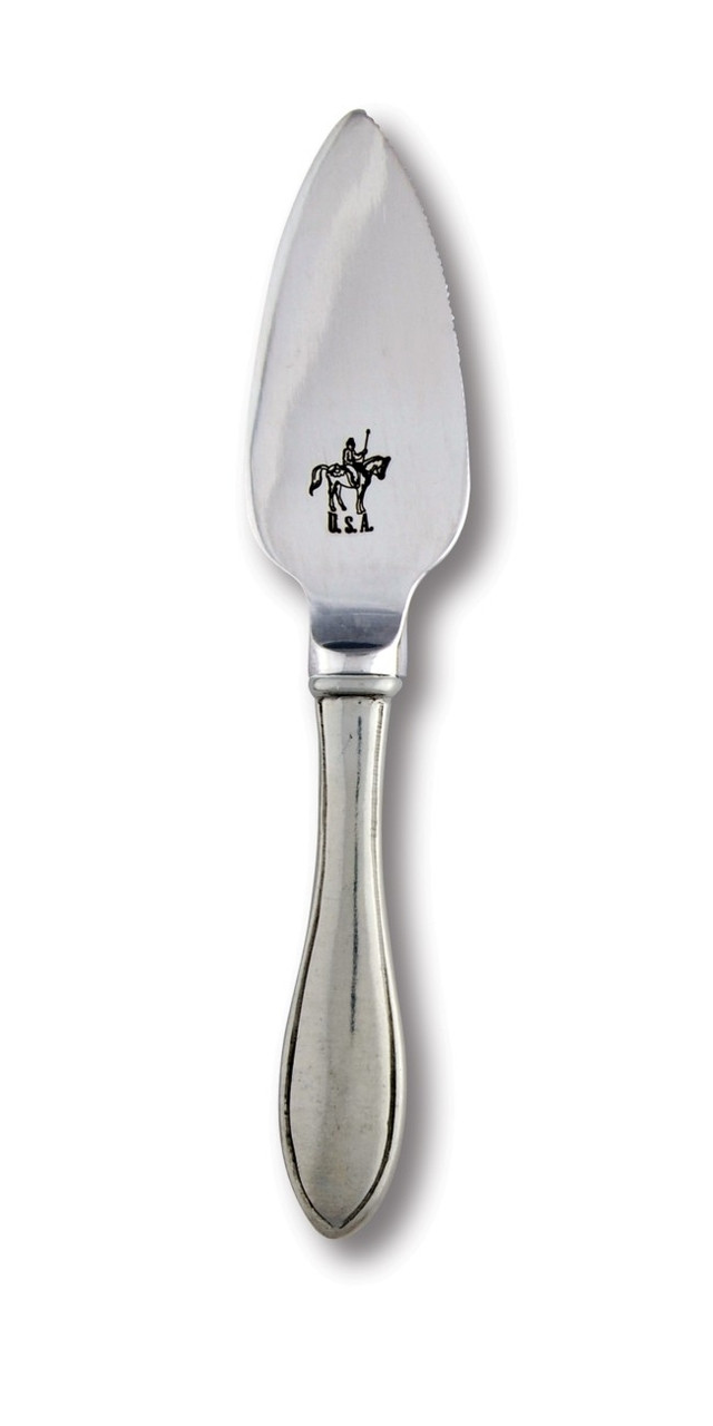 - Wales Pewter Handle Cheese Triangle