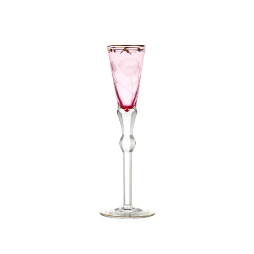 Bohemian crystal champagne flute glass (180 ml) by Moser