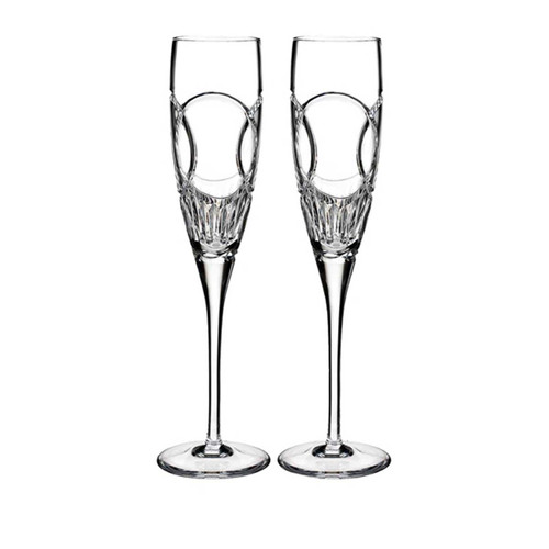 Waterford Lismore Wedding Champagne Flutes - Set of 2
