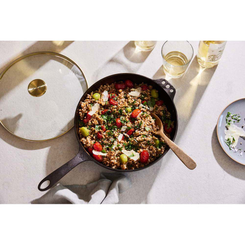 Smithey 11 Cast Iron Deep Skillet with Glass Lid– Forager