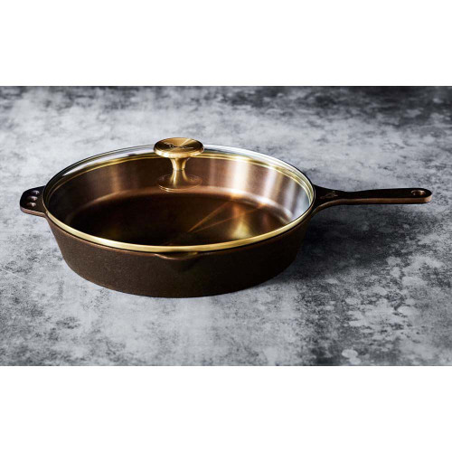 Smithey No. 11 Deep Skillet with Glass Lid