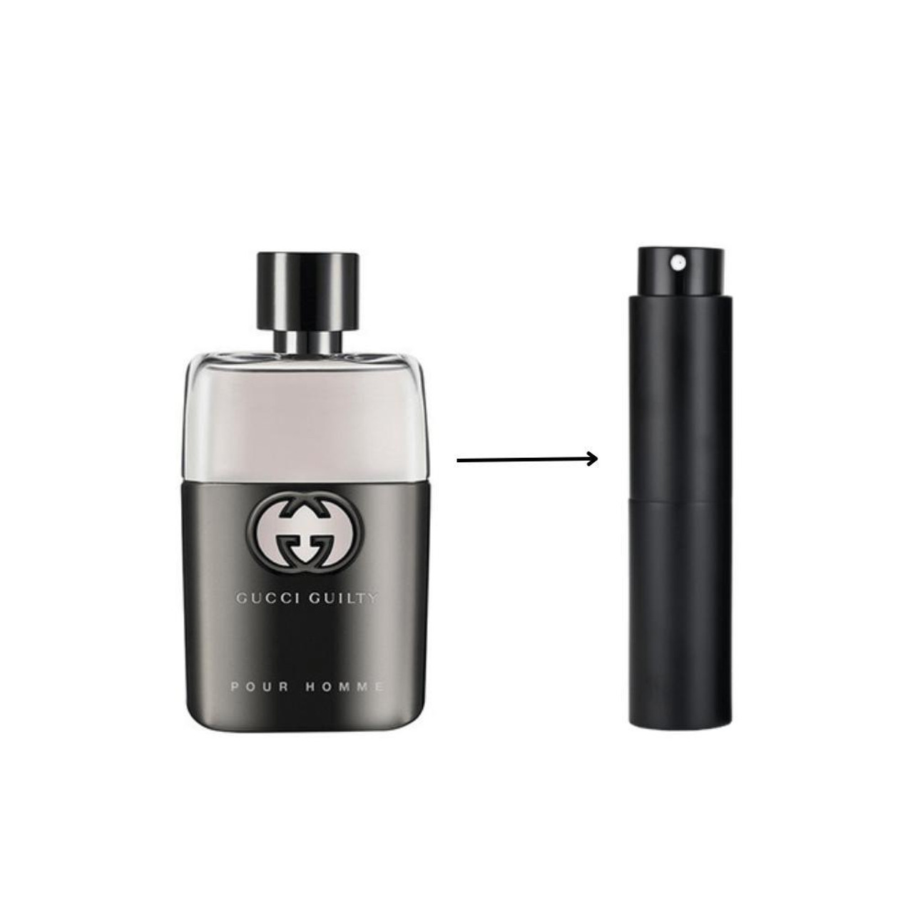 Gucci Guilty Pour Homme Eau De Toilette Spray Refillable Atomiser 10ml
