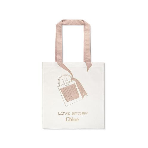 Chloe Parfum Womens White Tote Bag