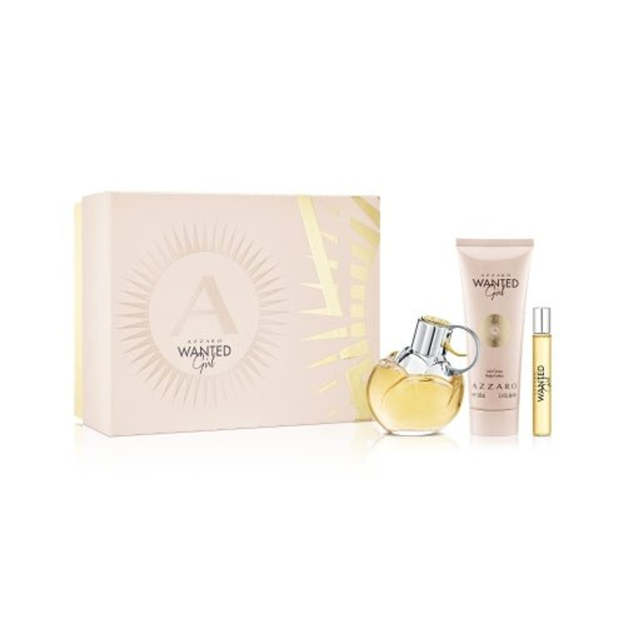 Azzaro Wanted Girl Gift Set 80ml EDP + 100ml Body Milk + 7.5ml EDP - LookincredibleAzzaro3351500016969